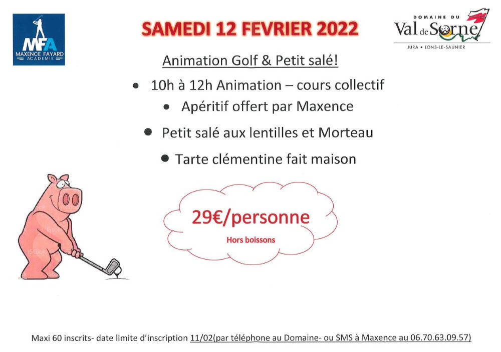 Animation Golf &amp; Petit Salé